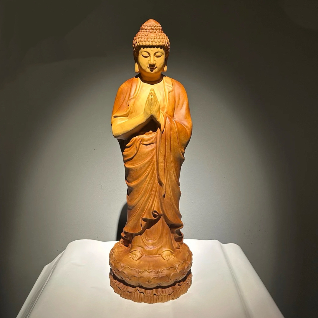 如来佛祖香樟木整木整雕实木精品工艺品小摆件家居供奉