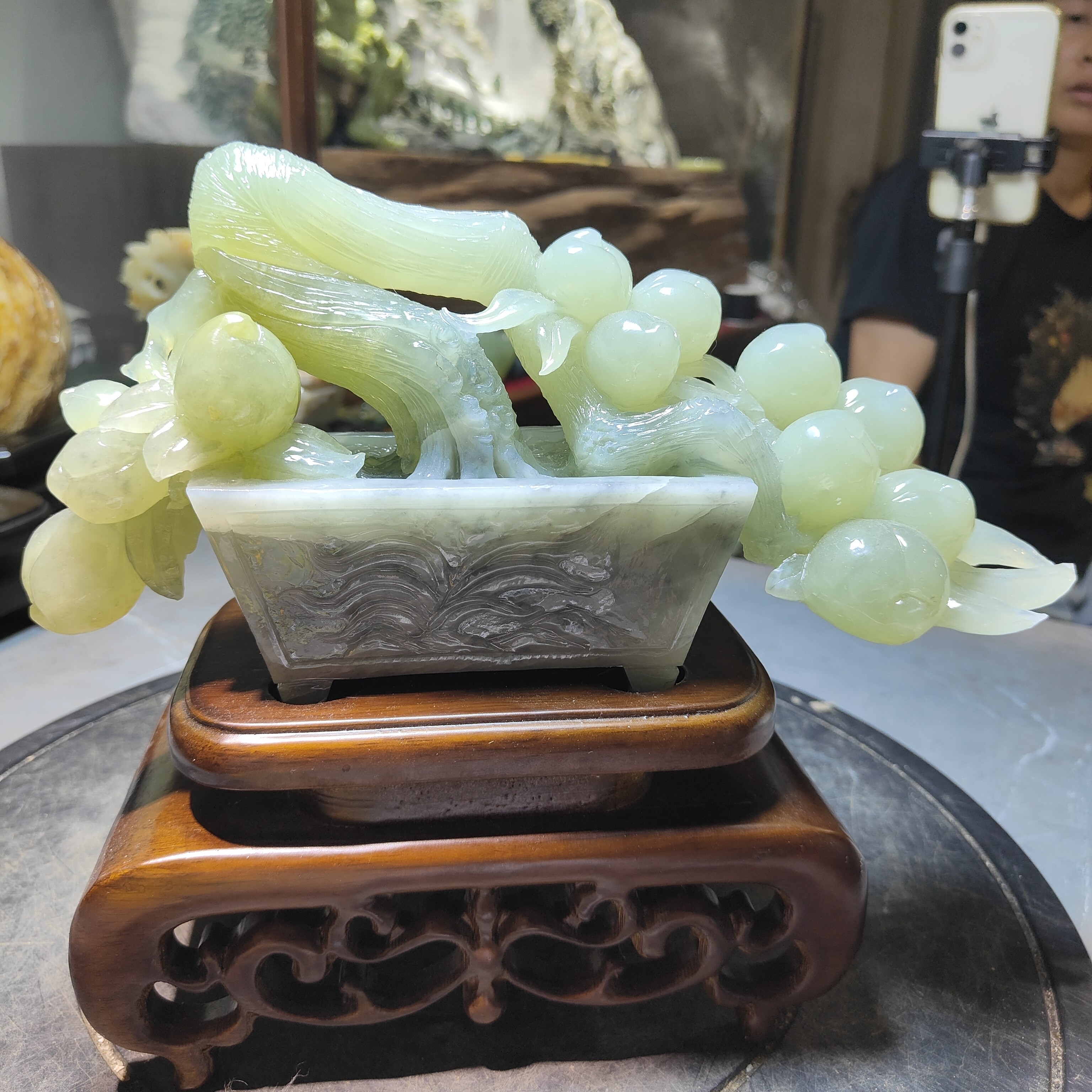 家居摆件 雕刻 创意玄关纯手工