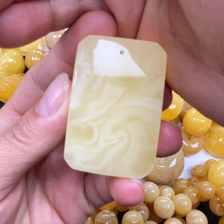 裸石蜜蜡未镶嵌蜜蜡平安无事牌