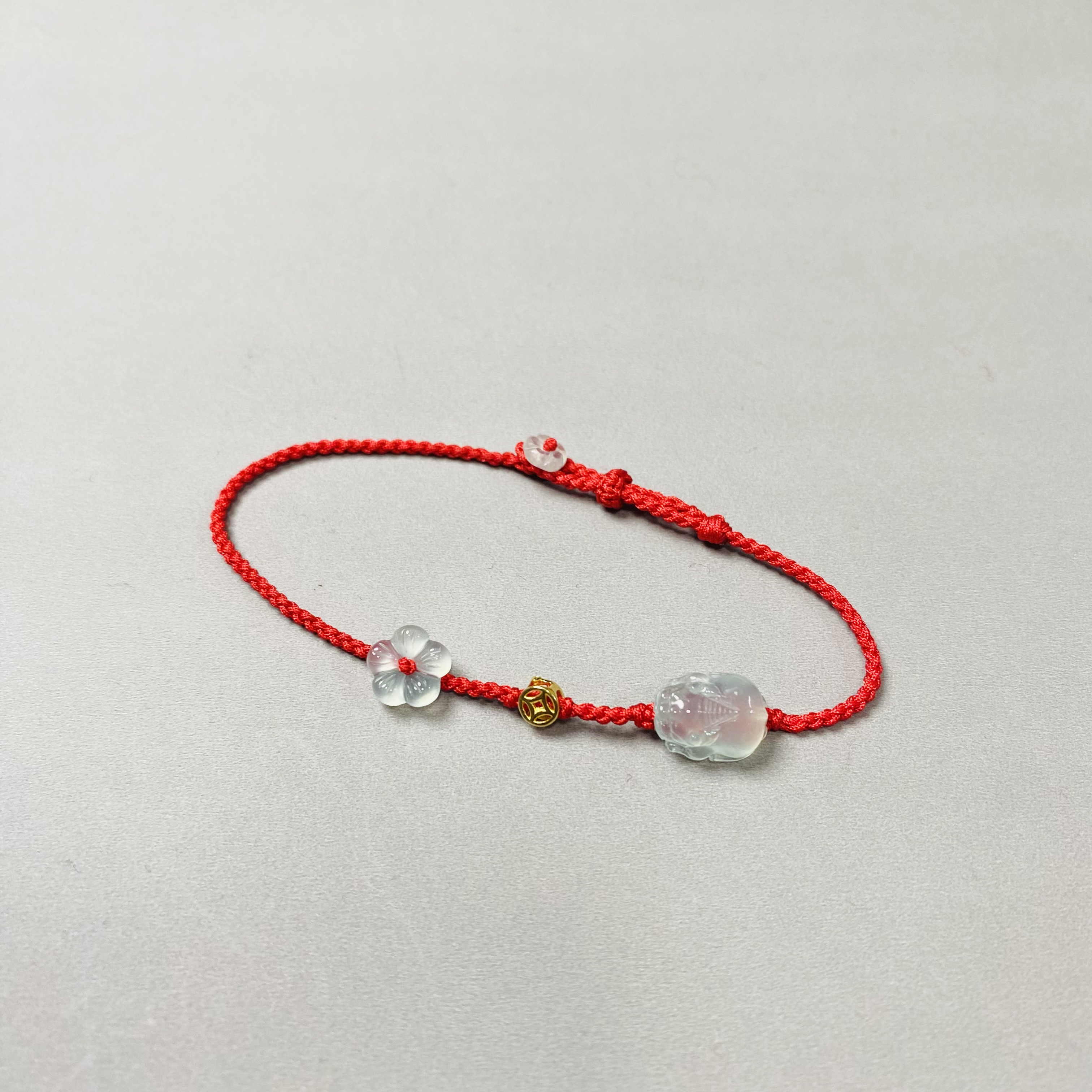 款式图勿拍！定制产品联系客服纯天然翡翠A货貔貅手绳小红书爆款