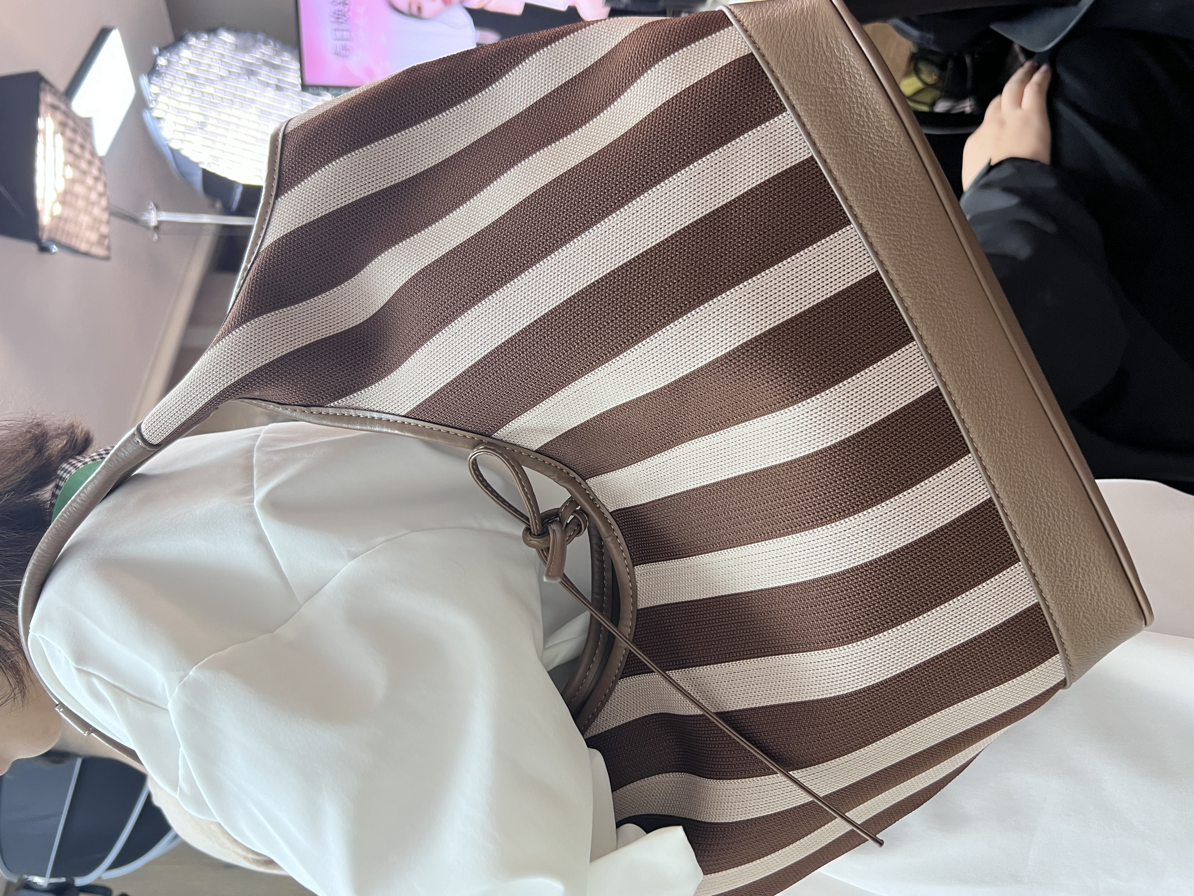 【蝴蝶结帆布包】时尚女士百搭通勤高级手提包