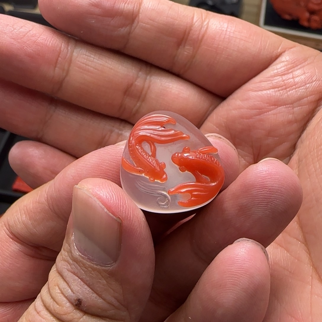 南红玛瑙颈饰未镶嵌