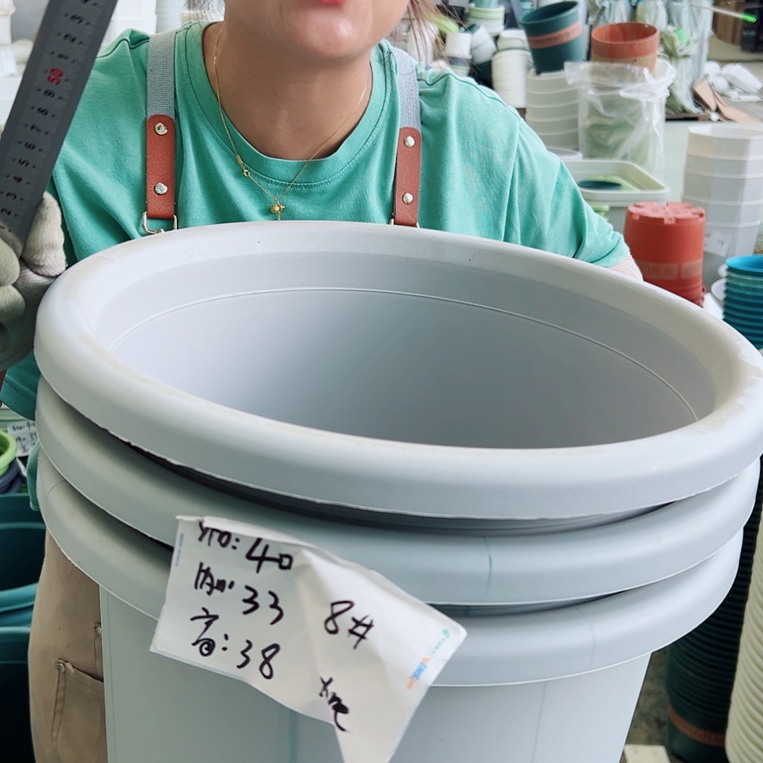 瑕疵四季盆8#灰白色3个无托