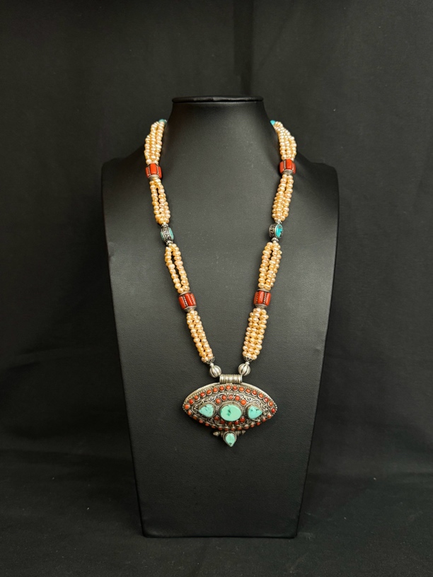 坠链均925银 印度拉达克进口925纯银博拉百搭款项链