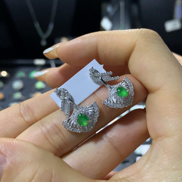 翡翠银S925镶嵌戒指