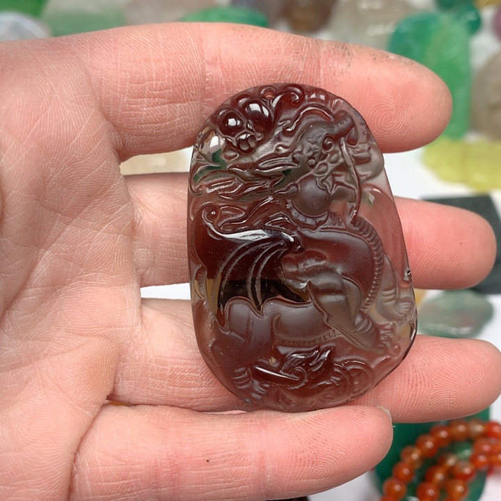 黑曜岩颈饰未镶嵌@***婷