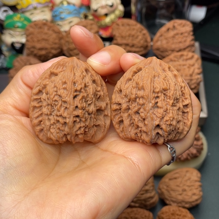 吊坠文玩核桃424044尺三角拉丝大高炮