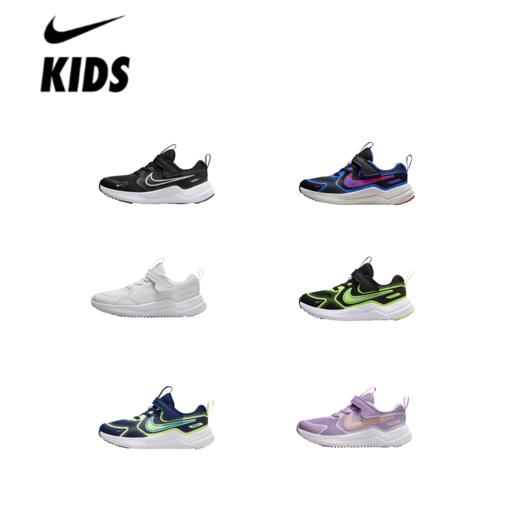 专柜正品新款耐克NIKE男女儿童透气轻便耐磨魔术贴跑步鞋HM4400