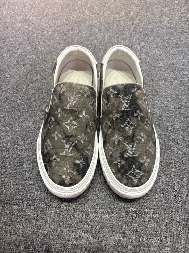 99新 LouisVuitton/路易威登 水墨扎染老花一脚蹬板鞋