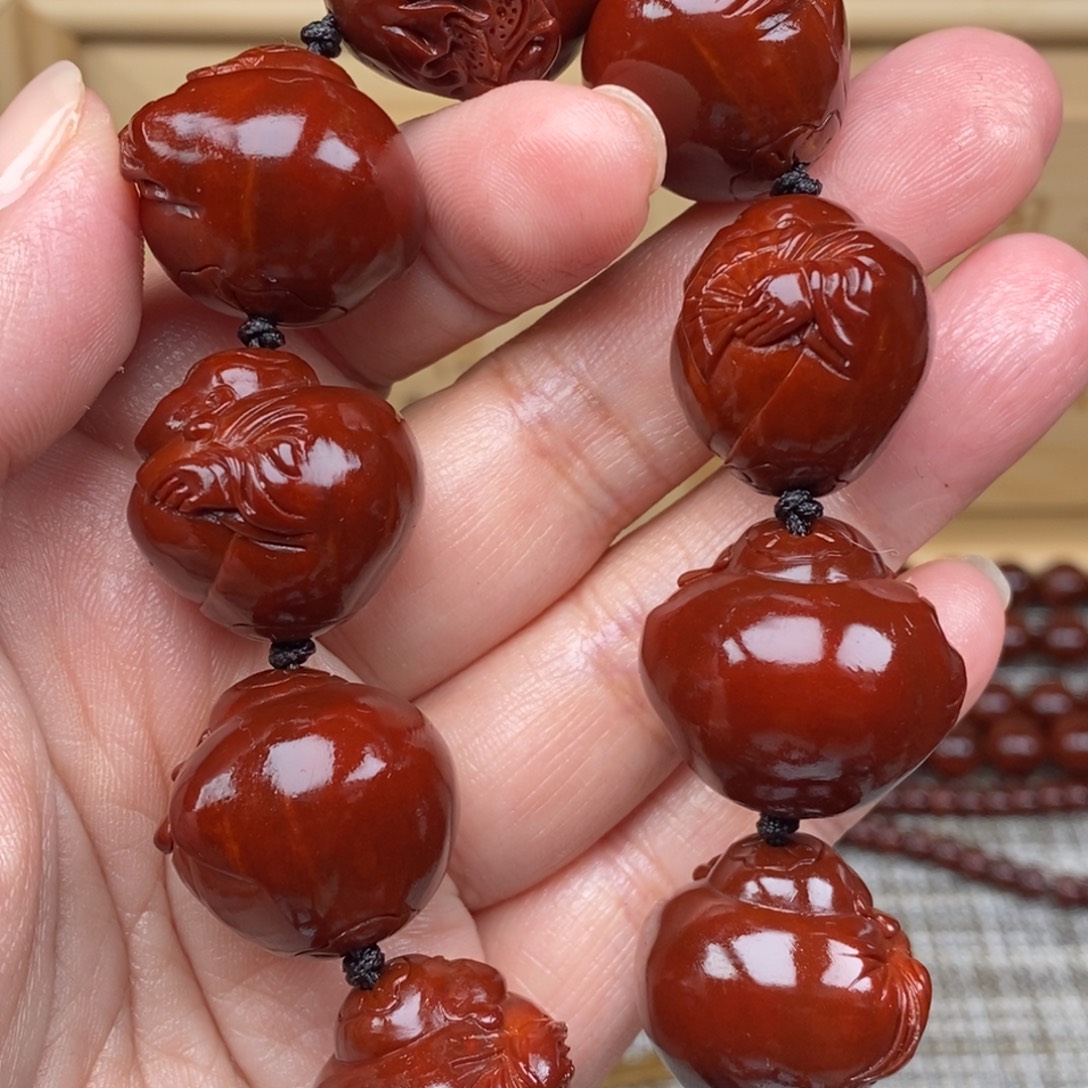 又***v橄榄核吊坠弥勒24