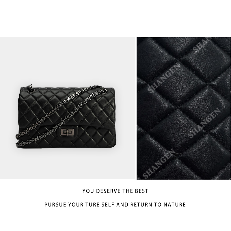 【尚恩CC】SLBL-BW010-羊皮黑色-轻奢时尚女士新款手提单肩斜挎包