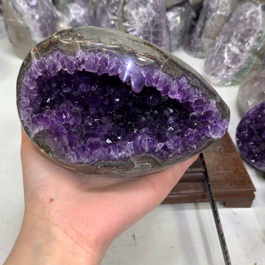 紫晶摆件未镶嵌水晶