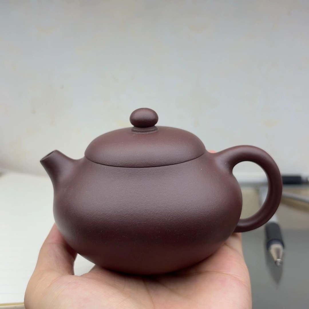 黄龙源底槽青（60目），文旦壶，容量190cc，半手工艺。