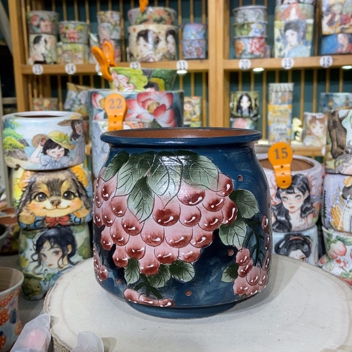 红陶景德镇艺术手绘作品