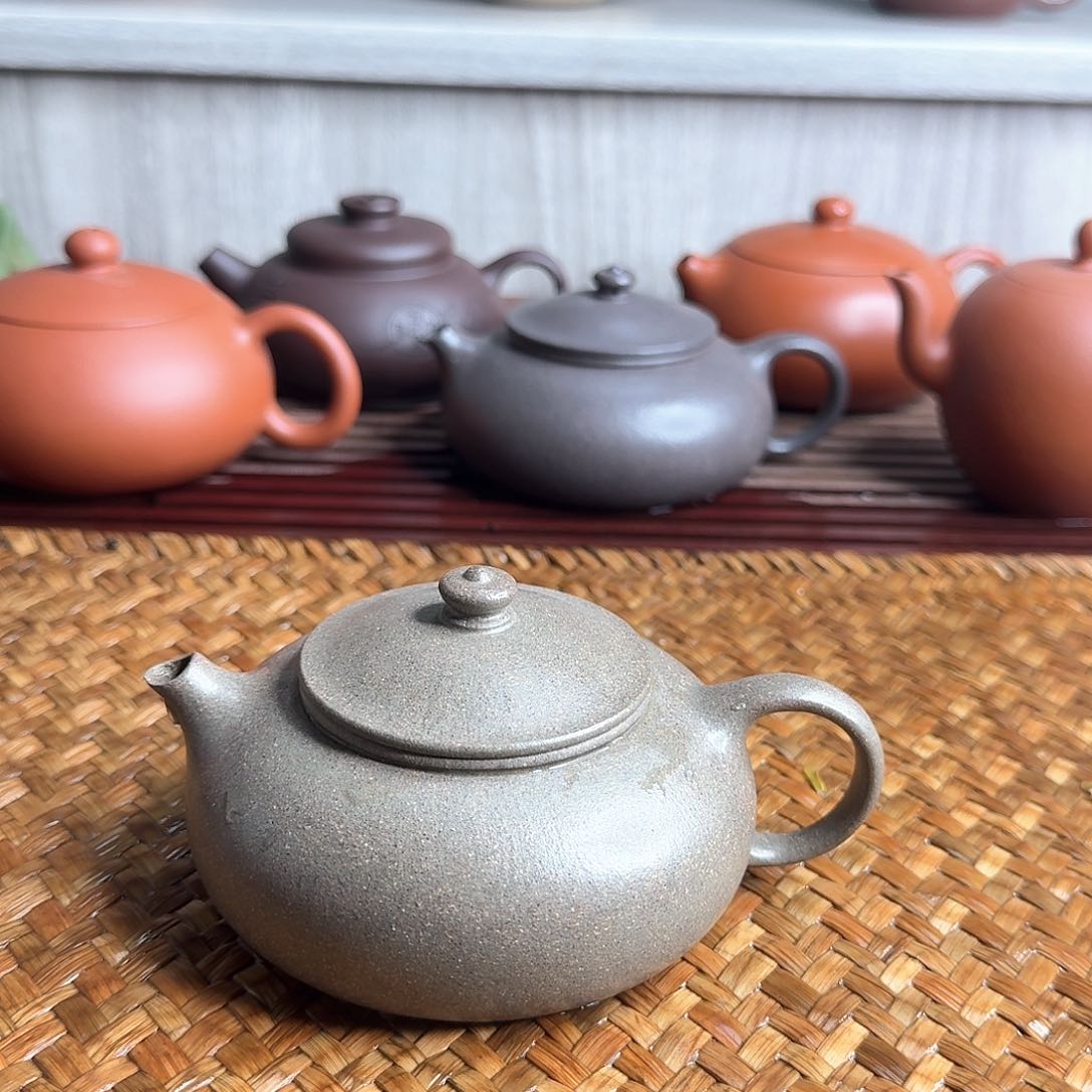 紫砂茶壶松华青段
