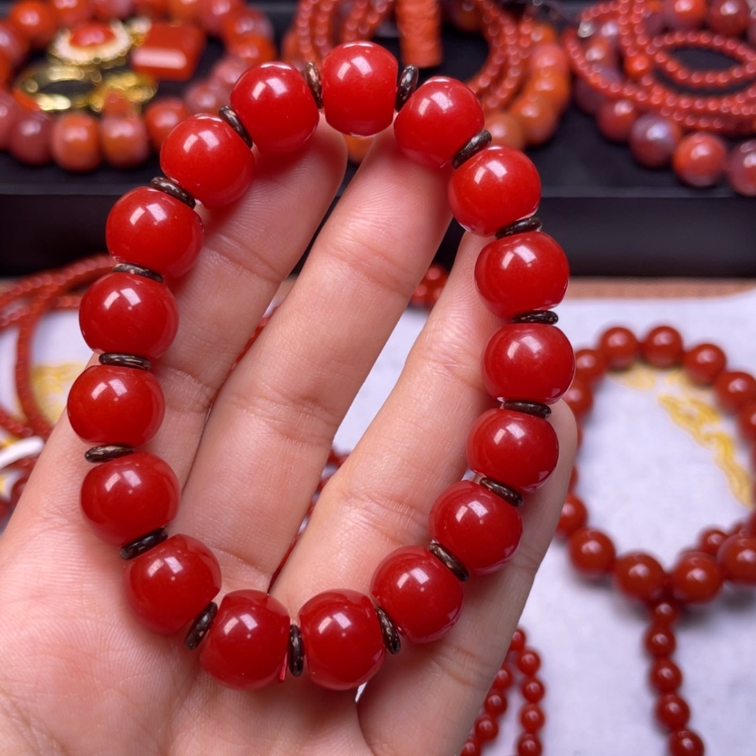 未镶嵌手链南红玛瑙