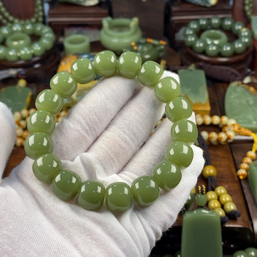 【闪购商品】岫岩老玉（透闪石质玉）手链未镶嵌
