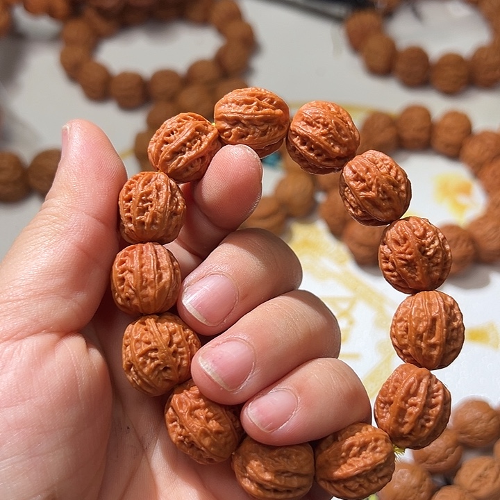 文玩核桃手串15京八棱