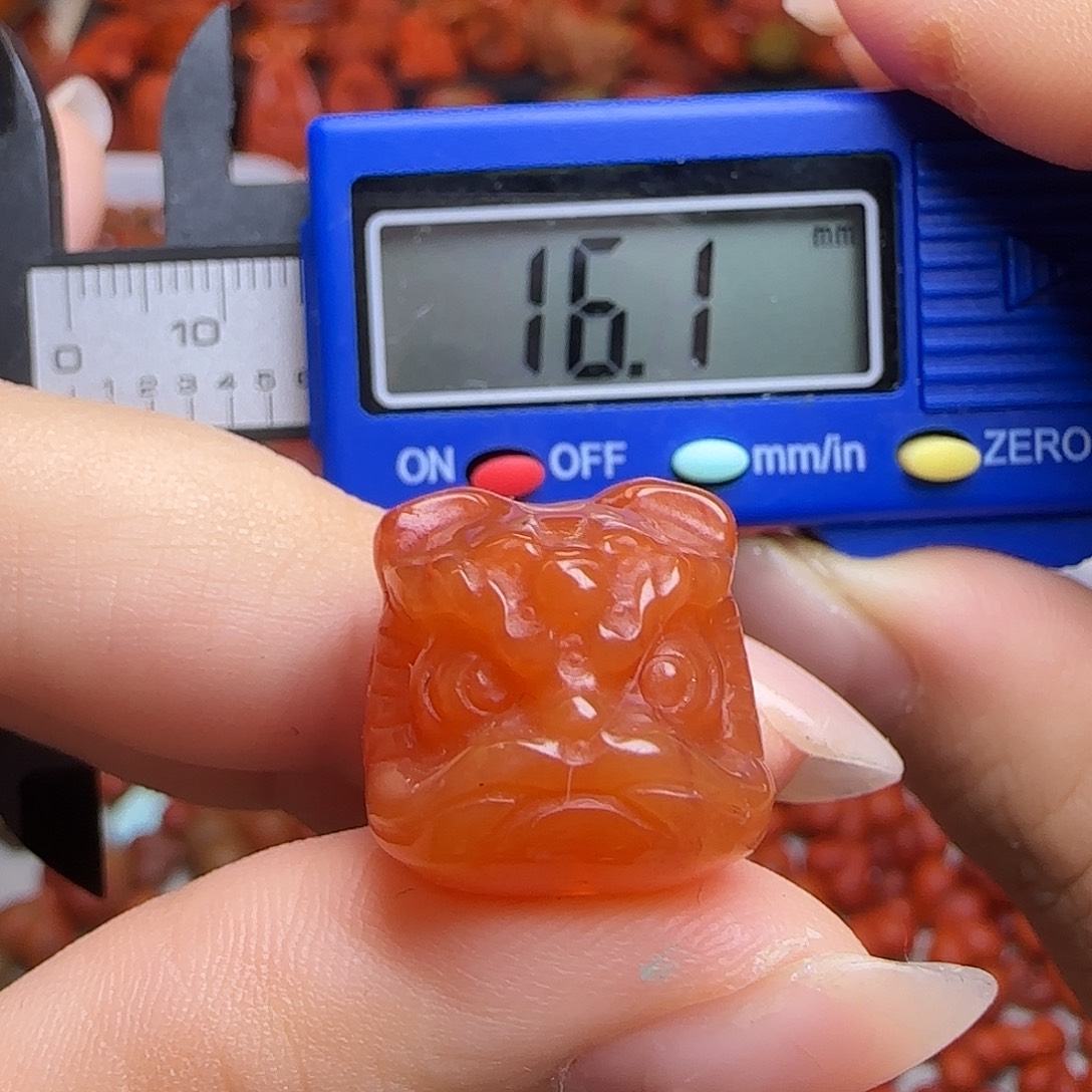 南红玛瑙未镶嵌吊坠(不含链)