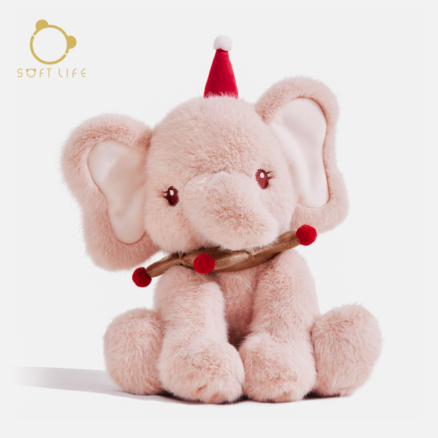 SOFT life大象玩偶毛绒玩具娃娃公仔睡觉抱桌面摆件生日礼物女生
