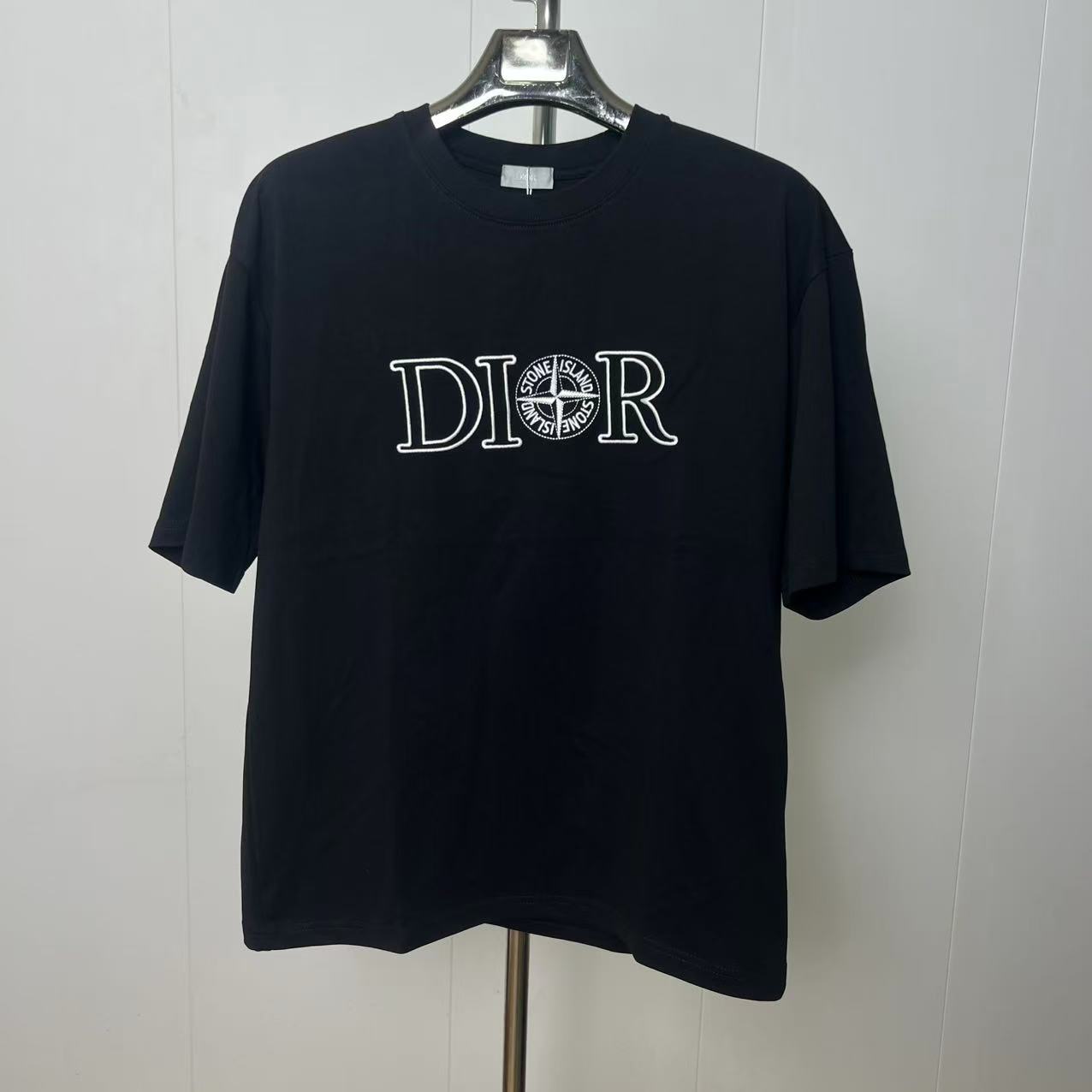 99新 DIOR/迪奥 Logo字母圆领短袖T恤 xx7040