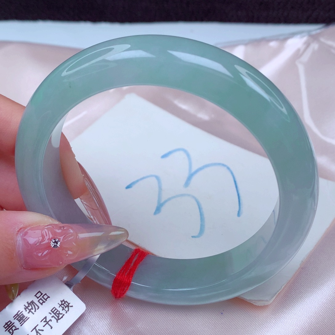 翡翠手镯未镶嵌天然缅甸翡翠A货手镯