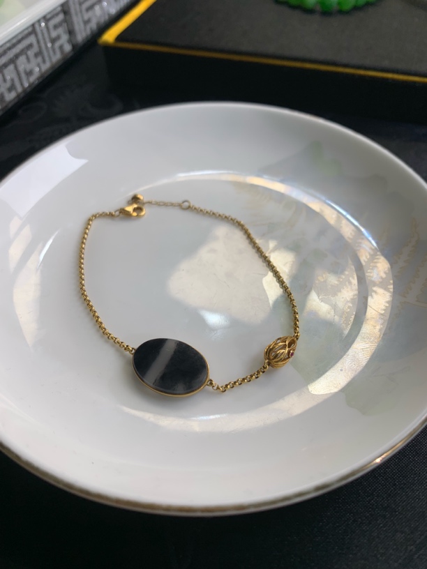 和田玉新疆青花手链