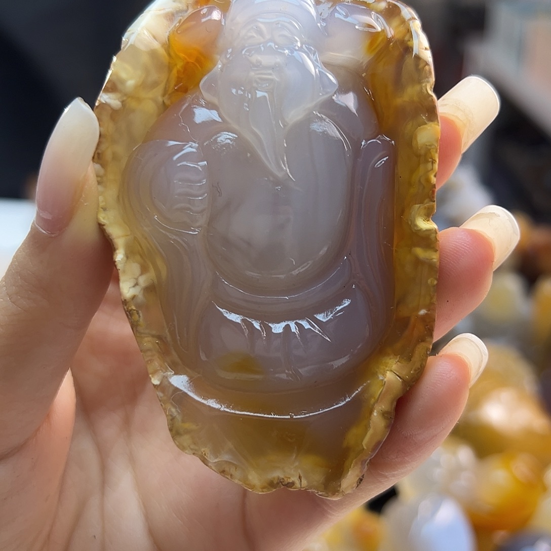 玛瑙/玉髓未镶嵌吊坠(不含链)