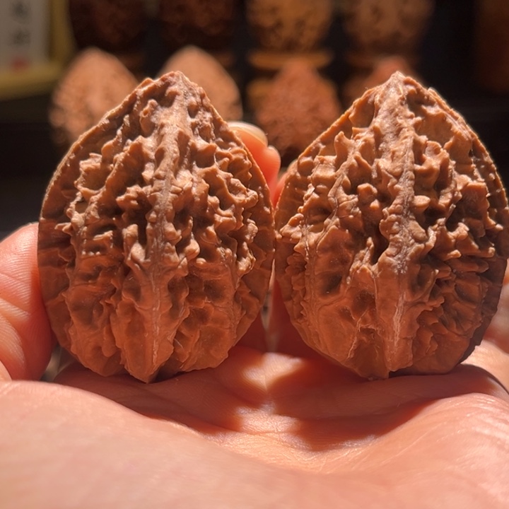 文玩核桃吊坠火焰纹22