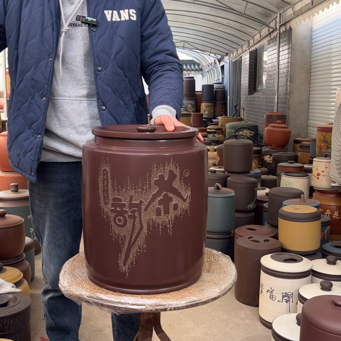 紫砂茶叶罐20抽水款