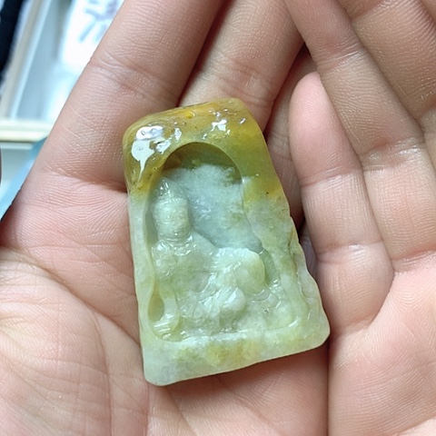 翡翠颈饰未镶嵌天然缅甸翡翠a货