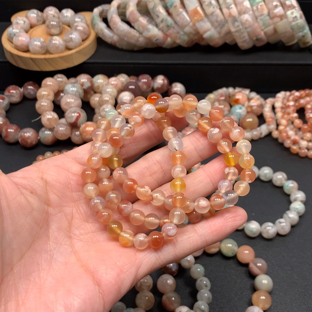 略***略玛瑙/玉髓未镶嵌手链