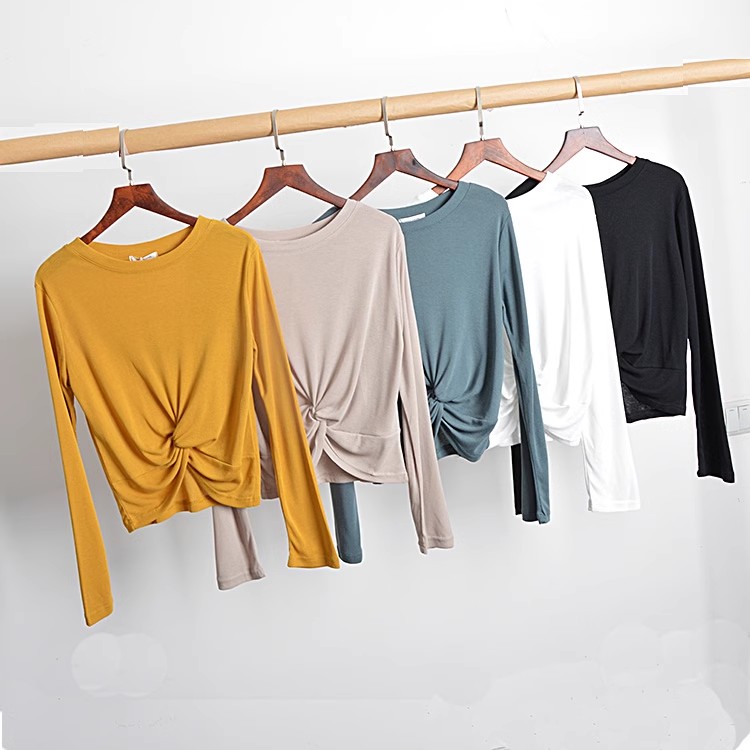 针织短款舞蹈服露脐爵士舞服现代舞服紧身显瘦形体服舞练功服