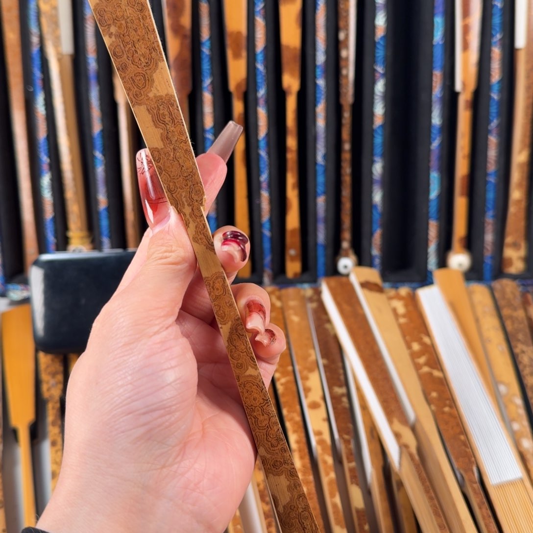 扇子福****泽兵哥扇艺斑竹折扇