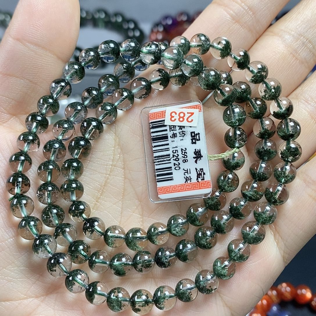 水晶手串未镶嵌绿幽灵152920