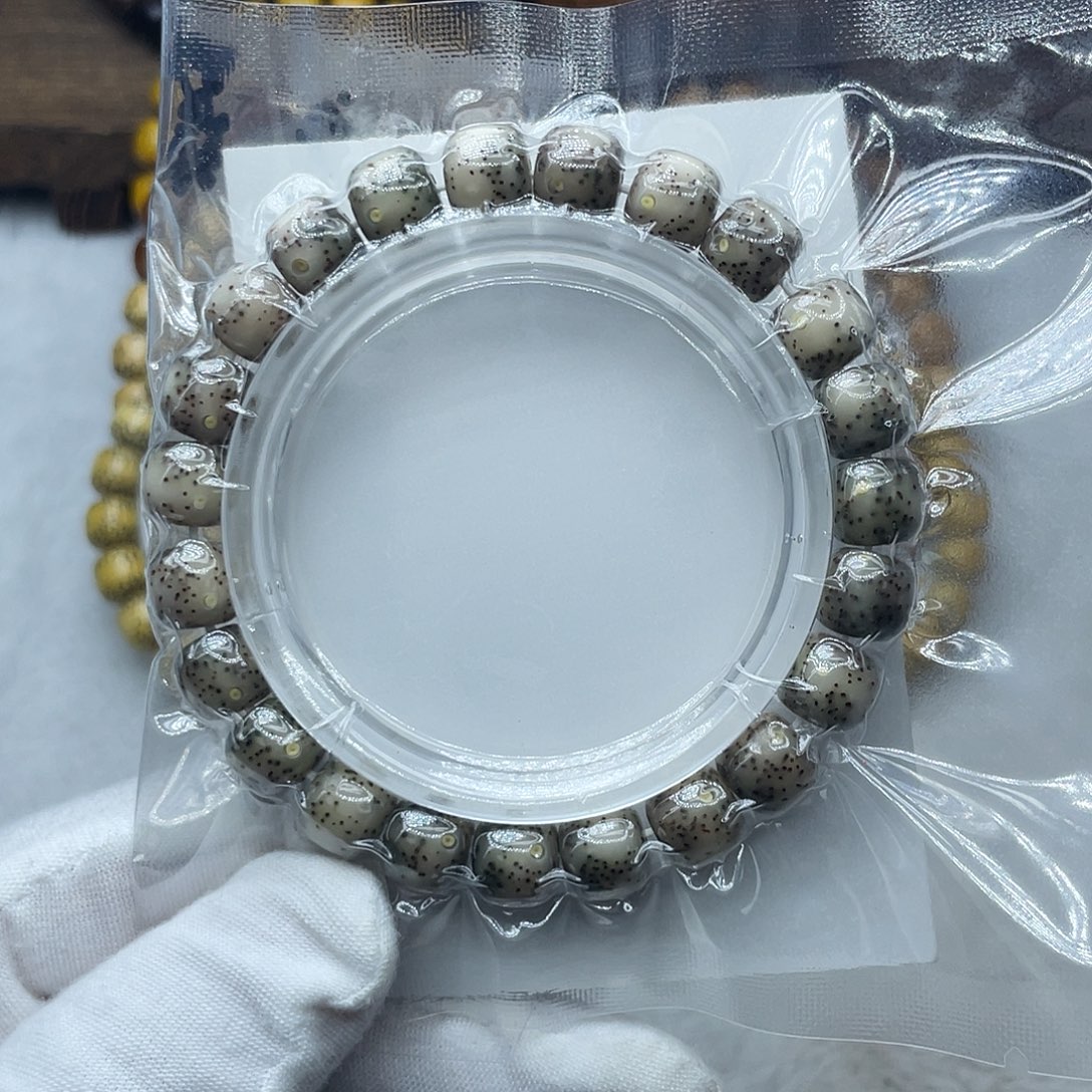 星月菩提手串原生态石玉9.5✖️8.5全玉化数星