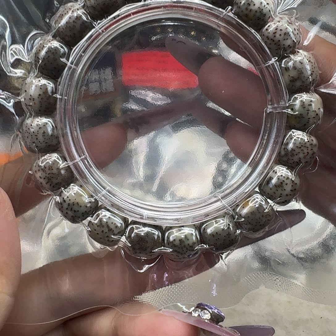 星月菩提手串39练手糯冰石玉11 10