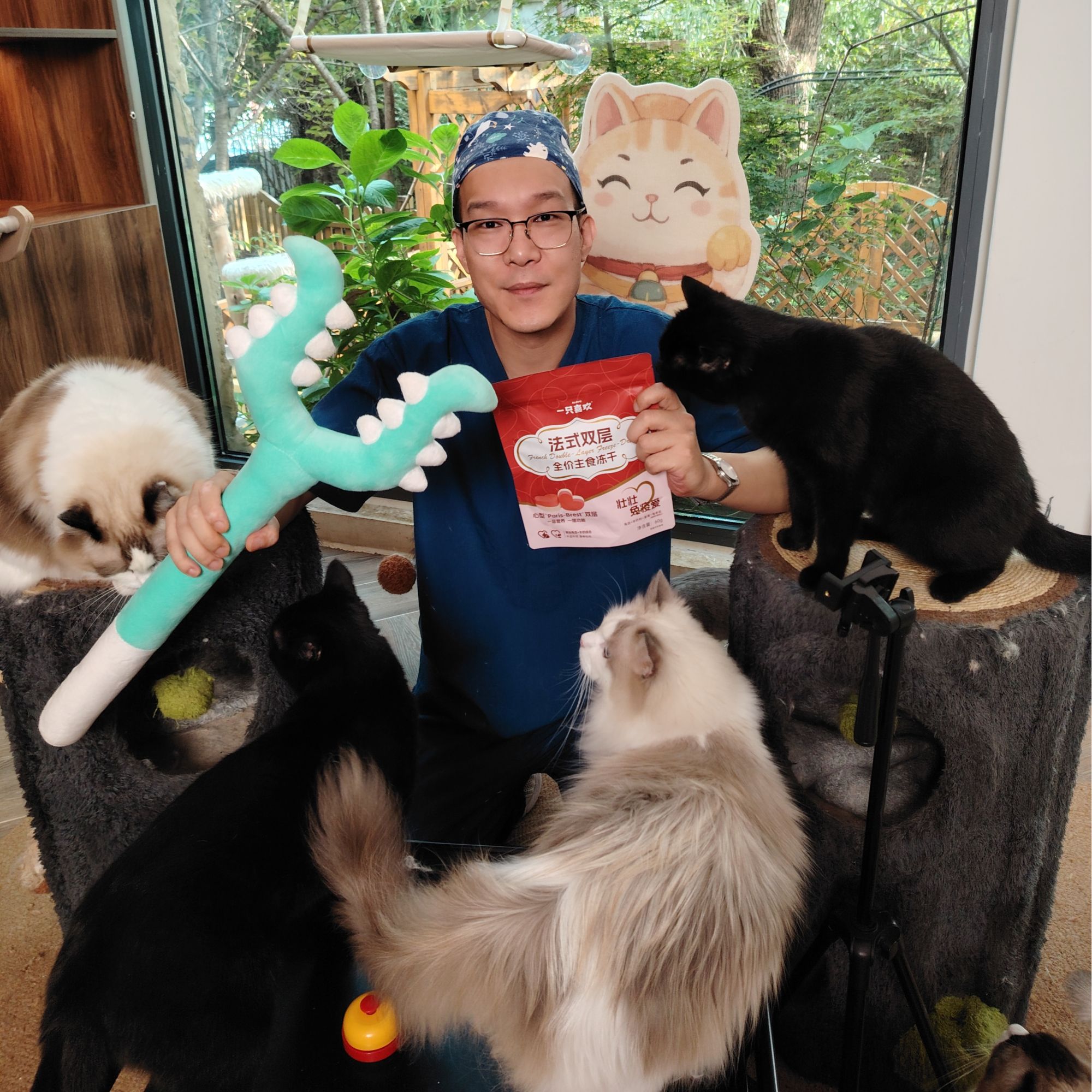 【院长专属】法式双层壮壮免疫爱+猫咪讨伐棒猫叉