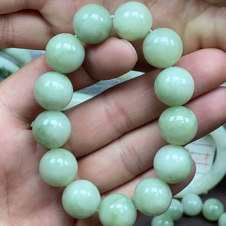 蛇纹石玉未镶嵌手链