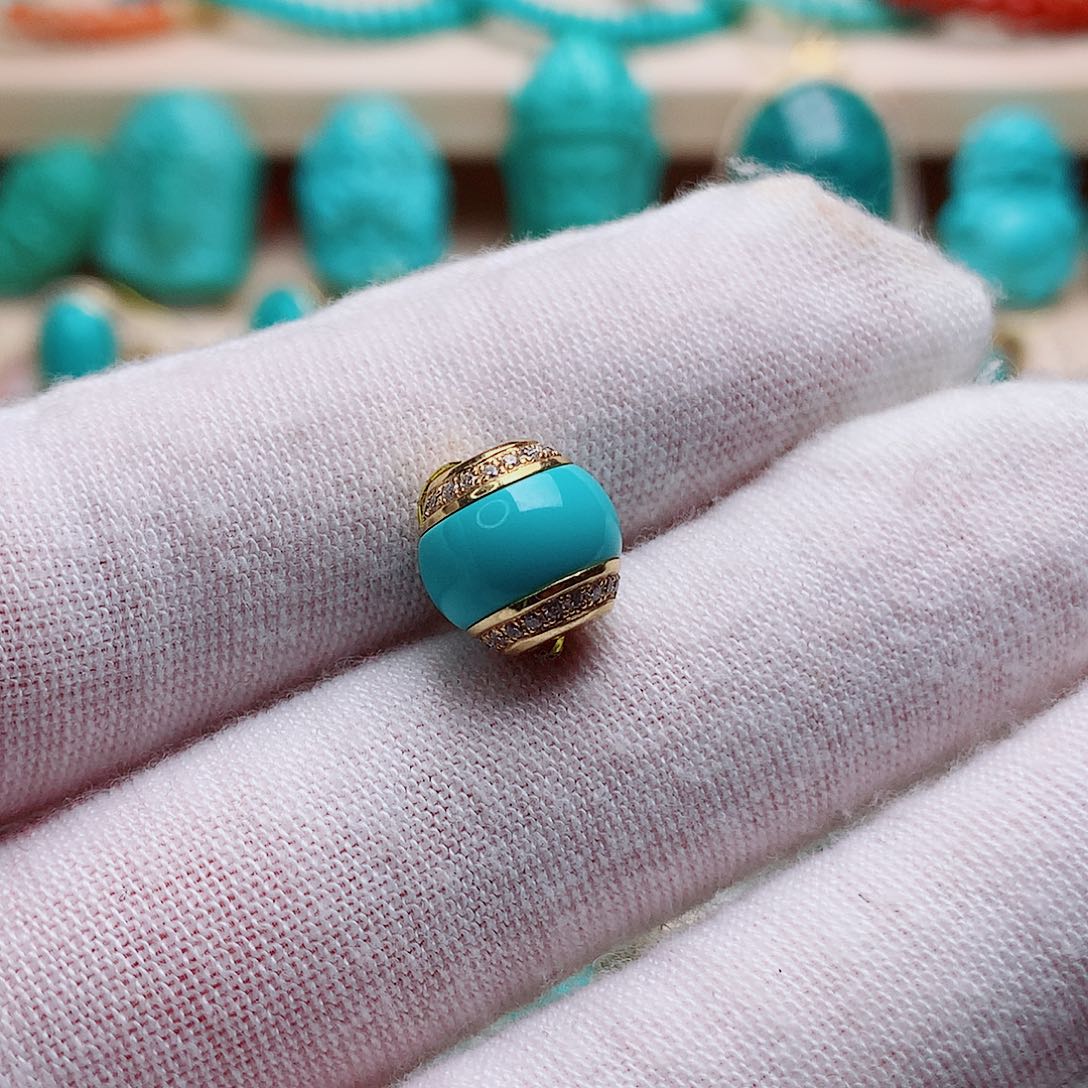 绿松石未镶嵌珠宝半成品