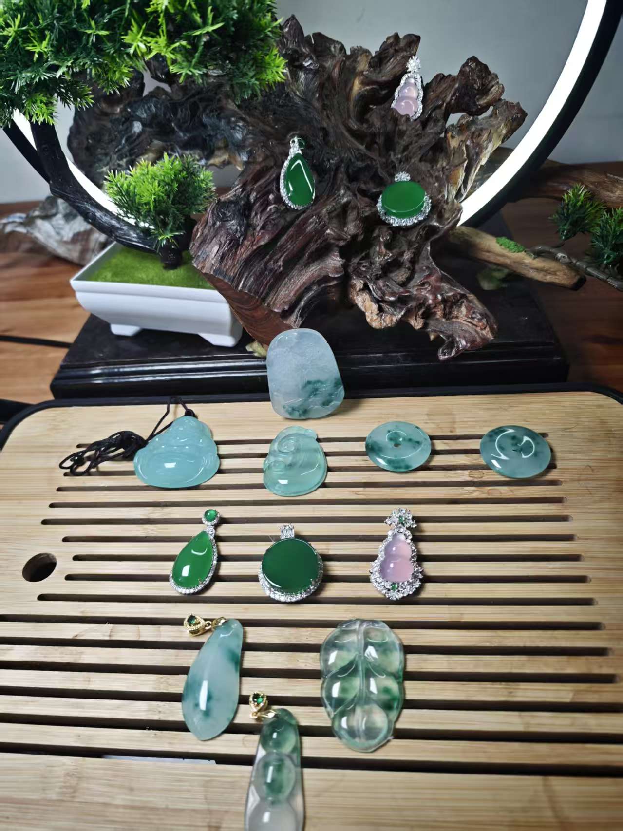 缅甸天然A货翡翠镯心基础款定制