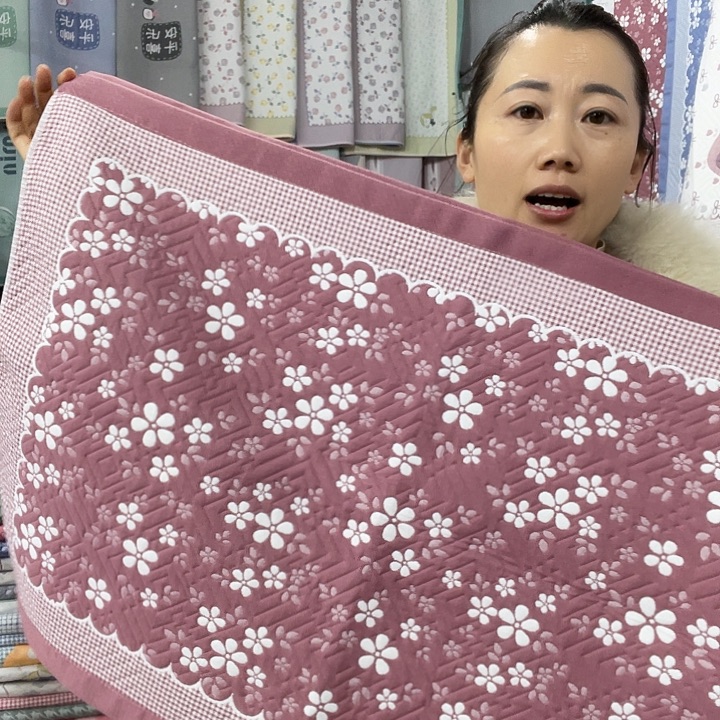 棉特价酒红色小雪花