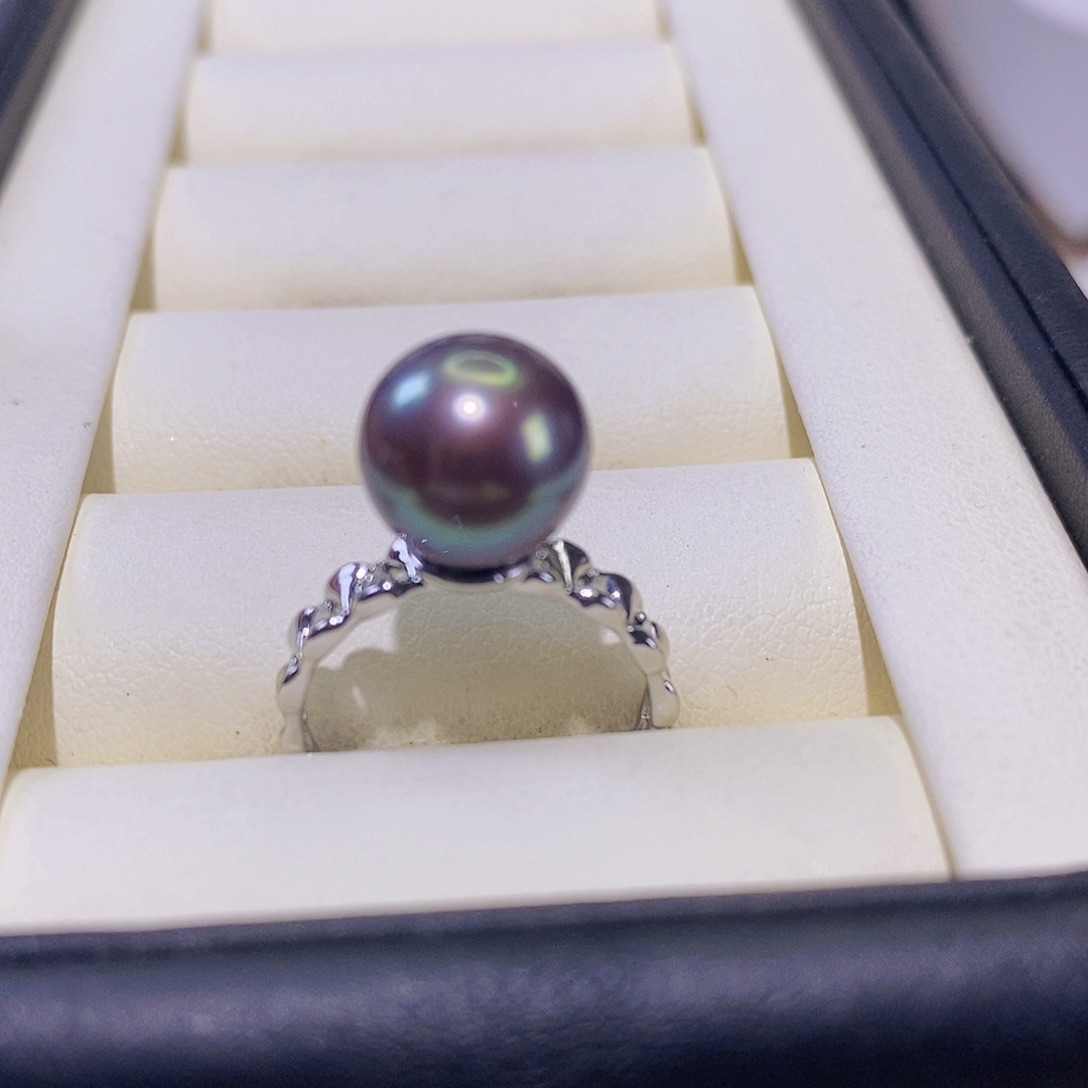 淡水珍珠戒指合金