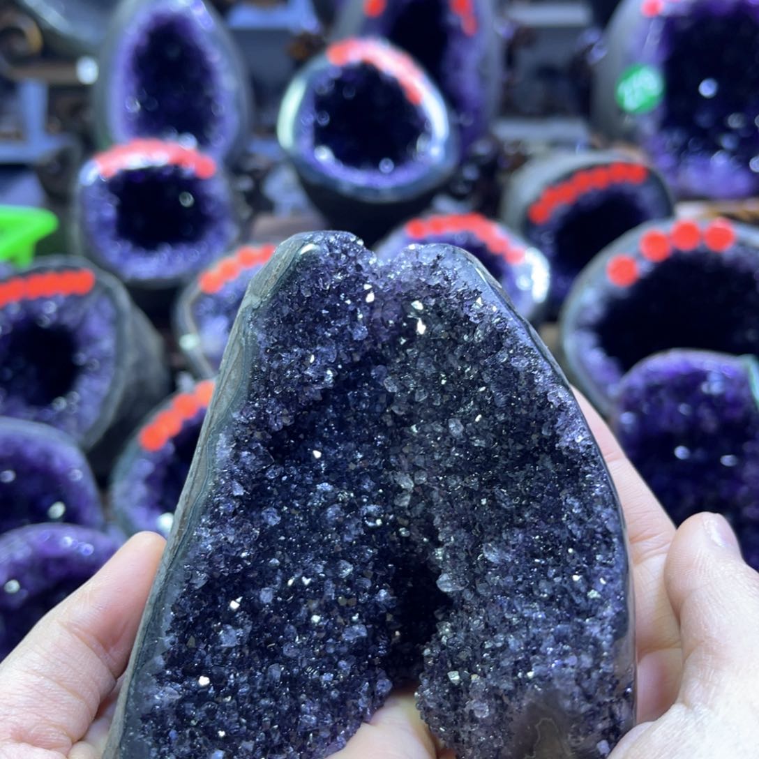 紫晶摆件未镶嵌紫水晶