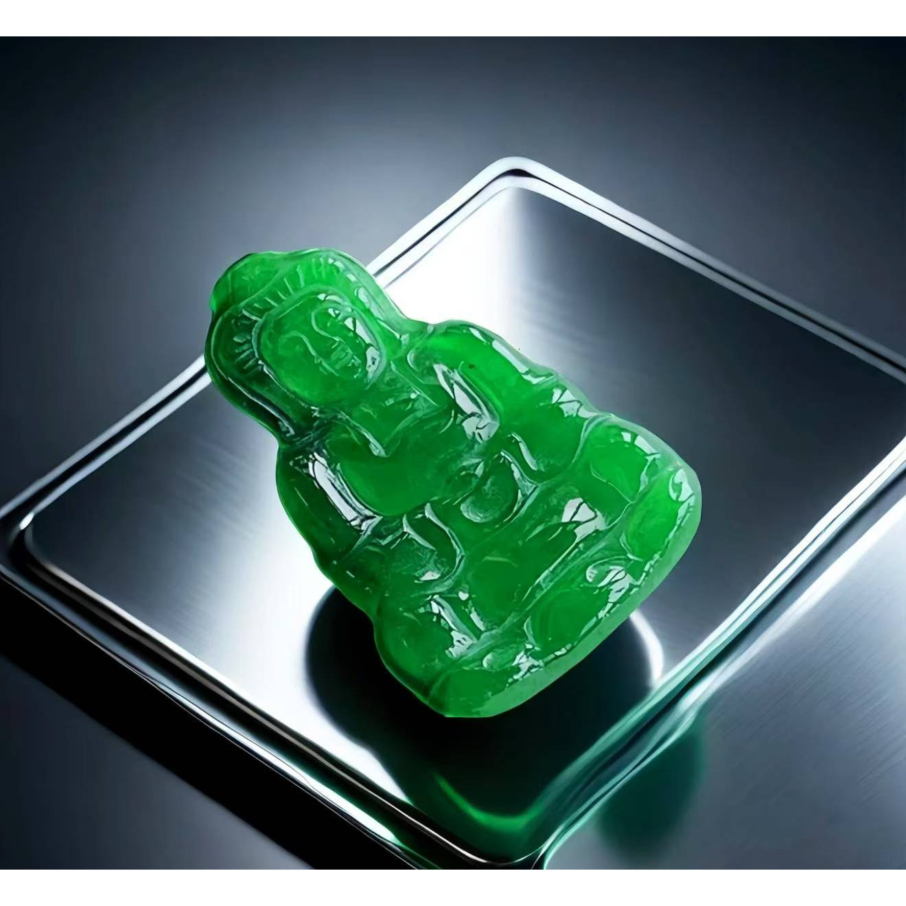 【雍天下】帝王绿天然A货翡翠观音（多样性发一件） A179