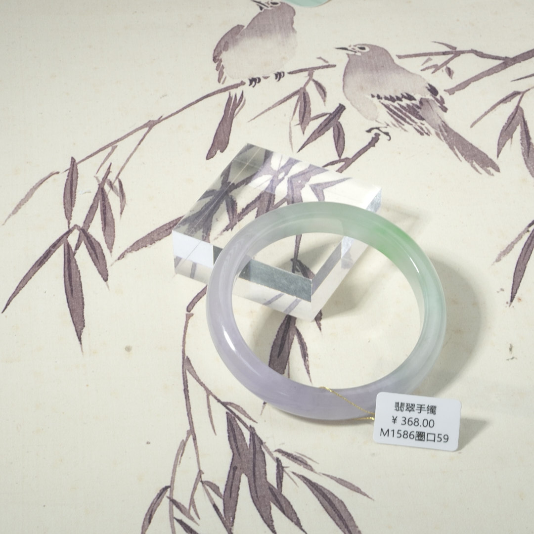 M1586-美人镯缅甸翡翠手镯