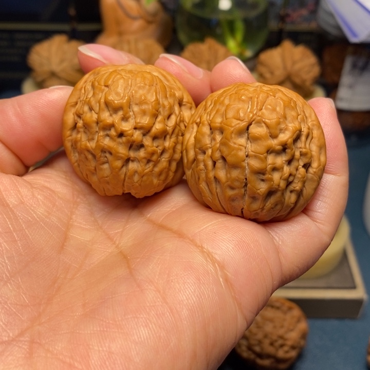 【闪购商品】把件文玩核桃甲骨文