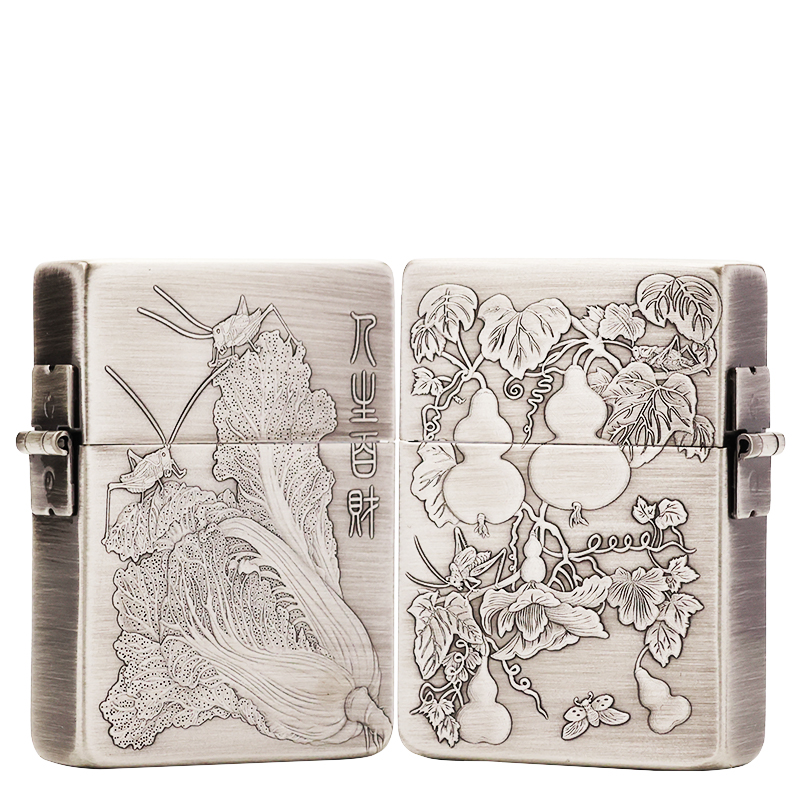 ZIPPO/之宝打火机1935【人生百财YG】原装正品煤油火机DYJ1