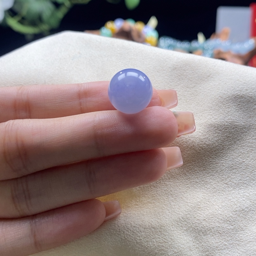 【闪购商品】翡翠颈饰未镶嵌满蓝紫珠卡14.3