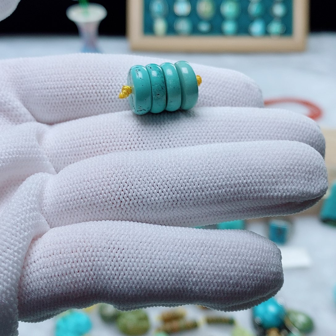 未镶嵌绿松石珠宝半成品
